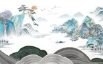 水墨山水意境圖
