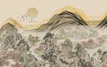水墨山水間的詩意景致