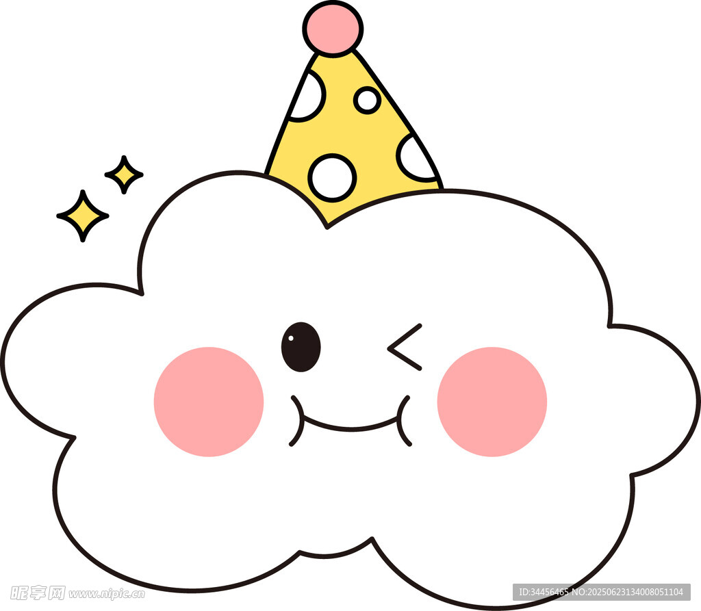 卡通可愛天氣云朵