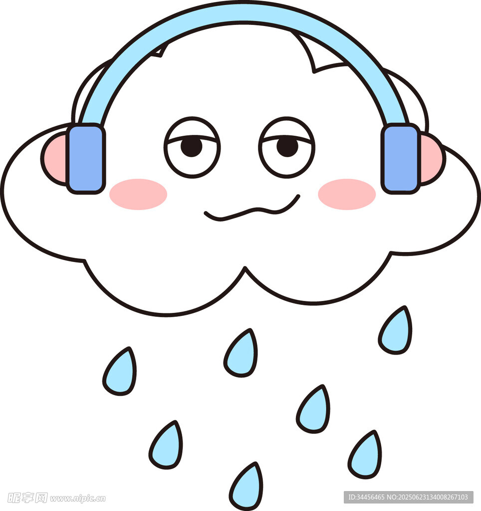 卡通可愛天氣云朵
