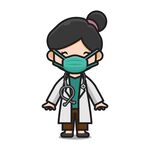 卡通女醫生形象