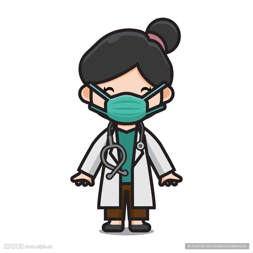 卡通女醫生形象