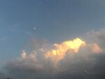 夕陽下的絢麗云層