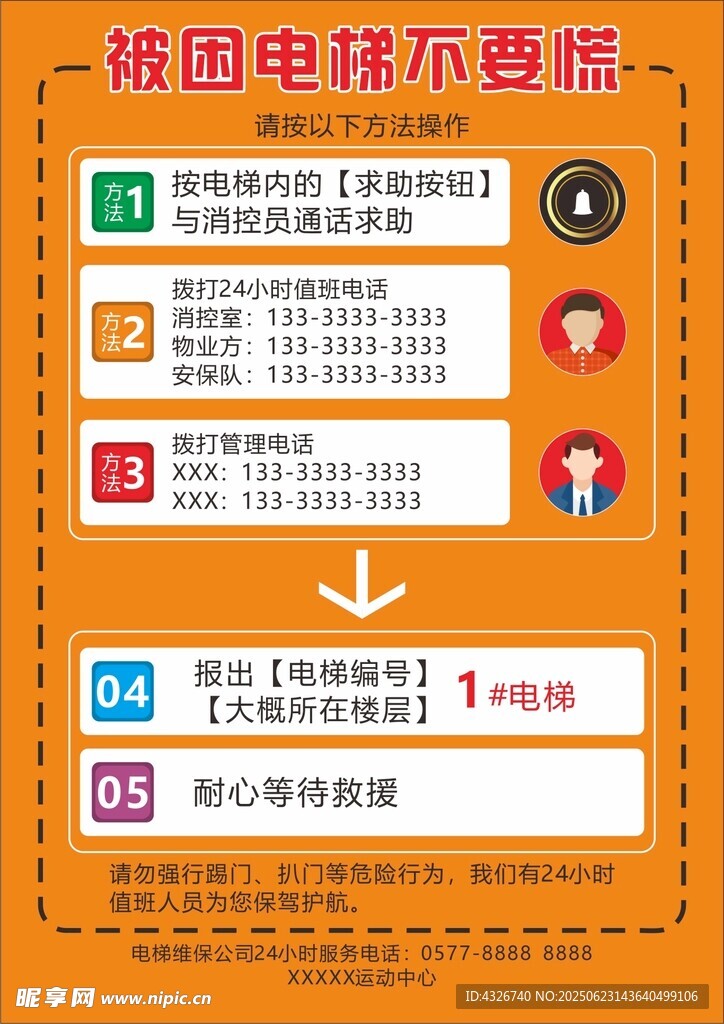 電梯求救流程
