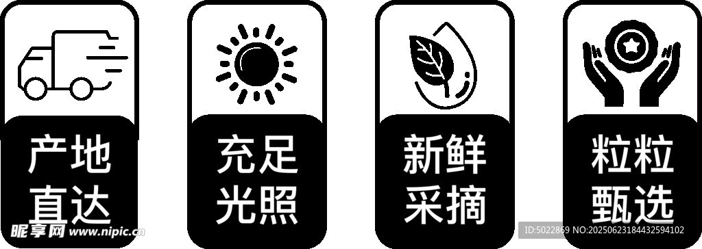 產地直供新鮮蔬果標識