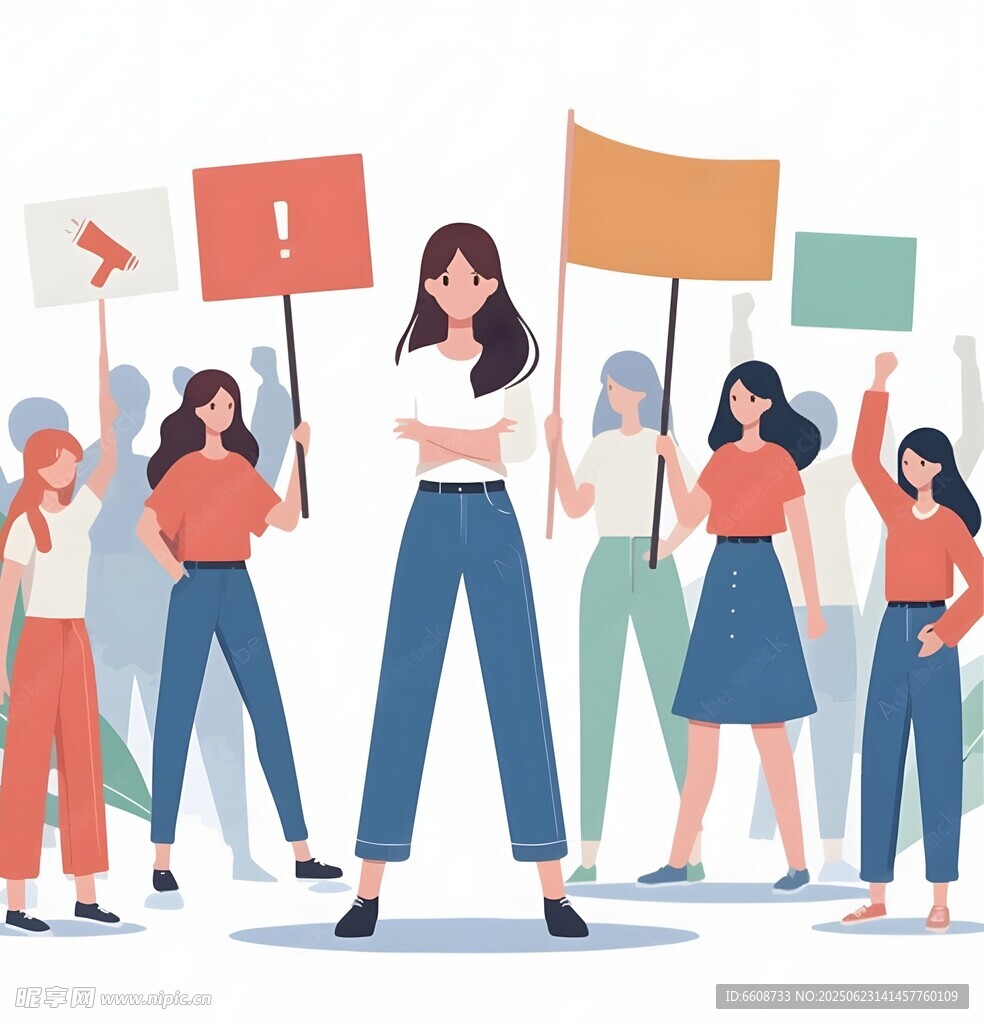 女性集會(huì)展示多樣訴求