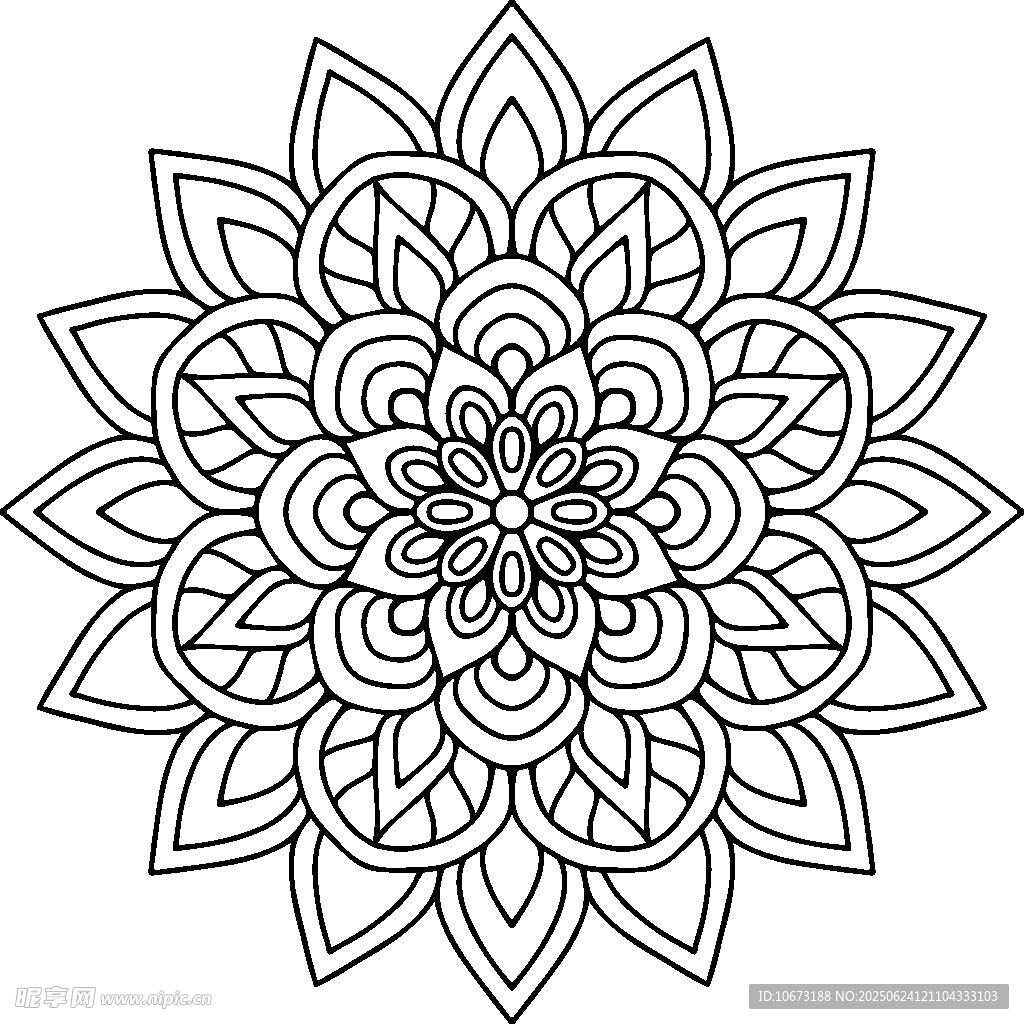 曼陀羅花紋圖案