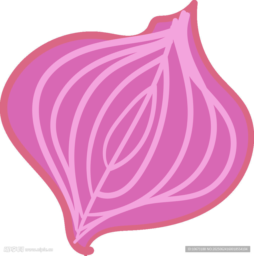 粉色洋蔥插畫(huà)