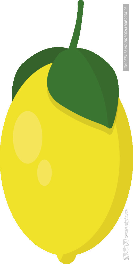 黃色檸檬插畫