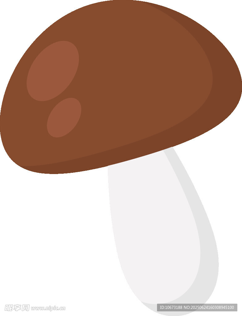 棕色蘑菇插畫(huà)