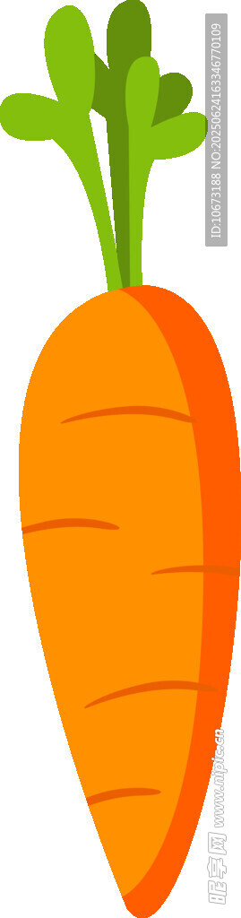 可愛(ài)胡蘿卜插畫(huà)