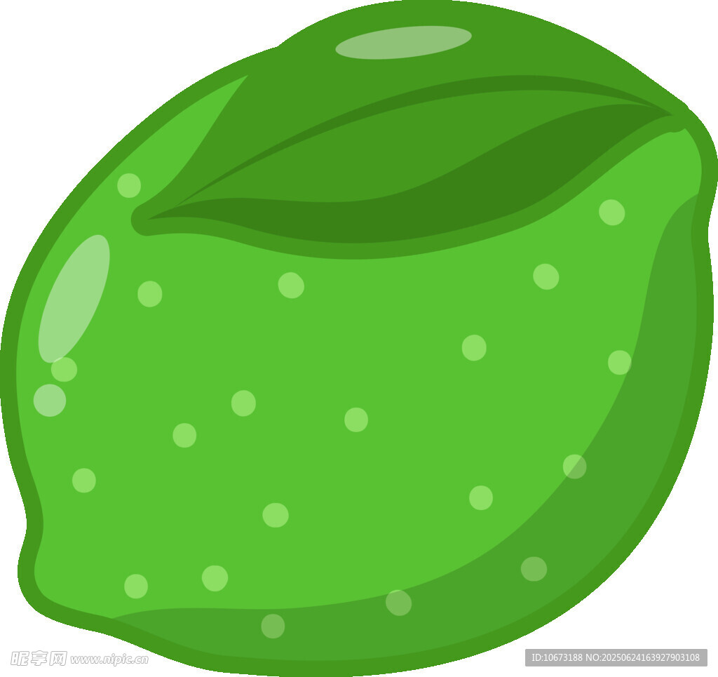 卡通青檸插畫