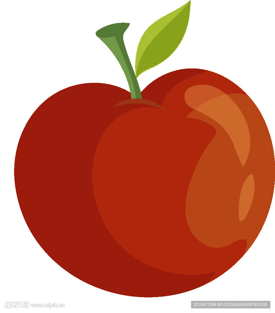 紅蘋(píng)果插畫(huà)