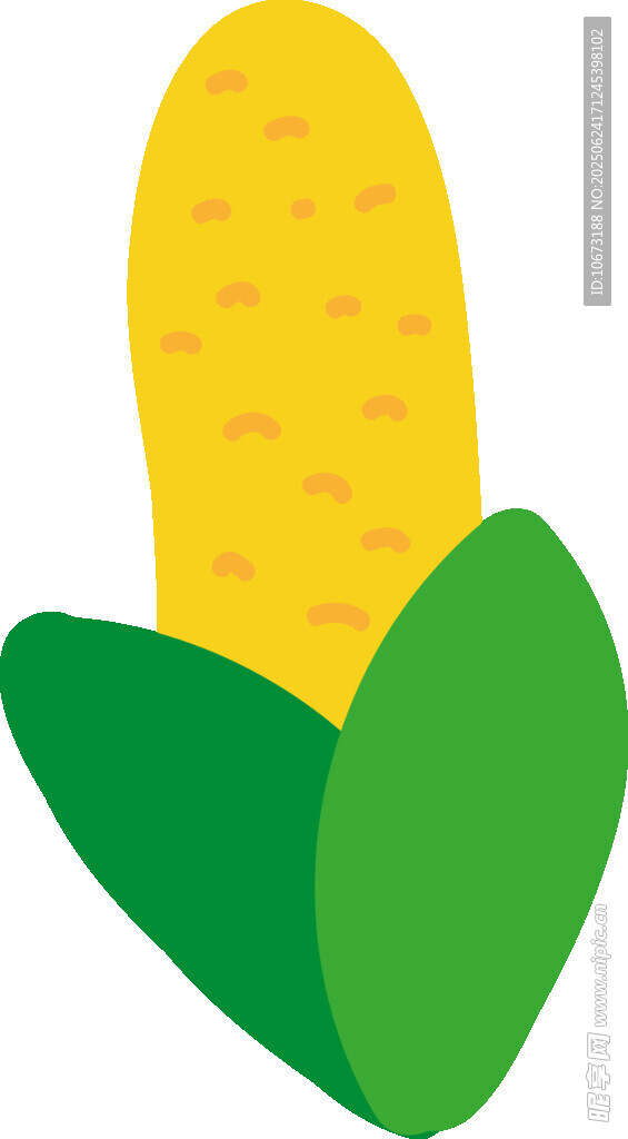 卡通玉米插畫