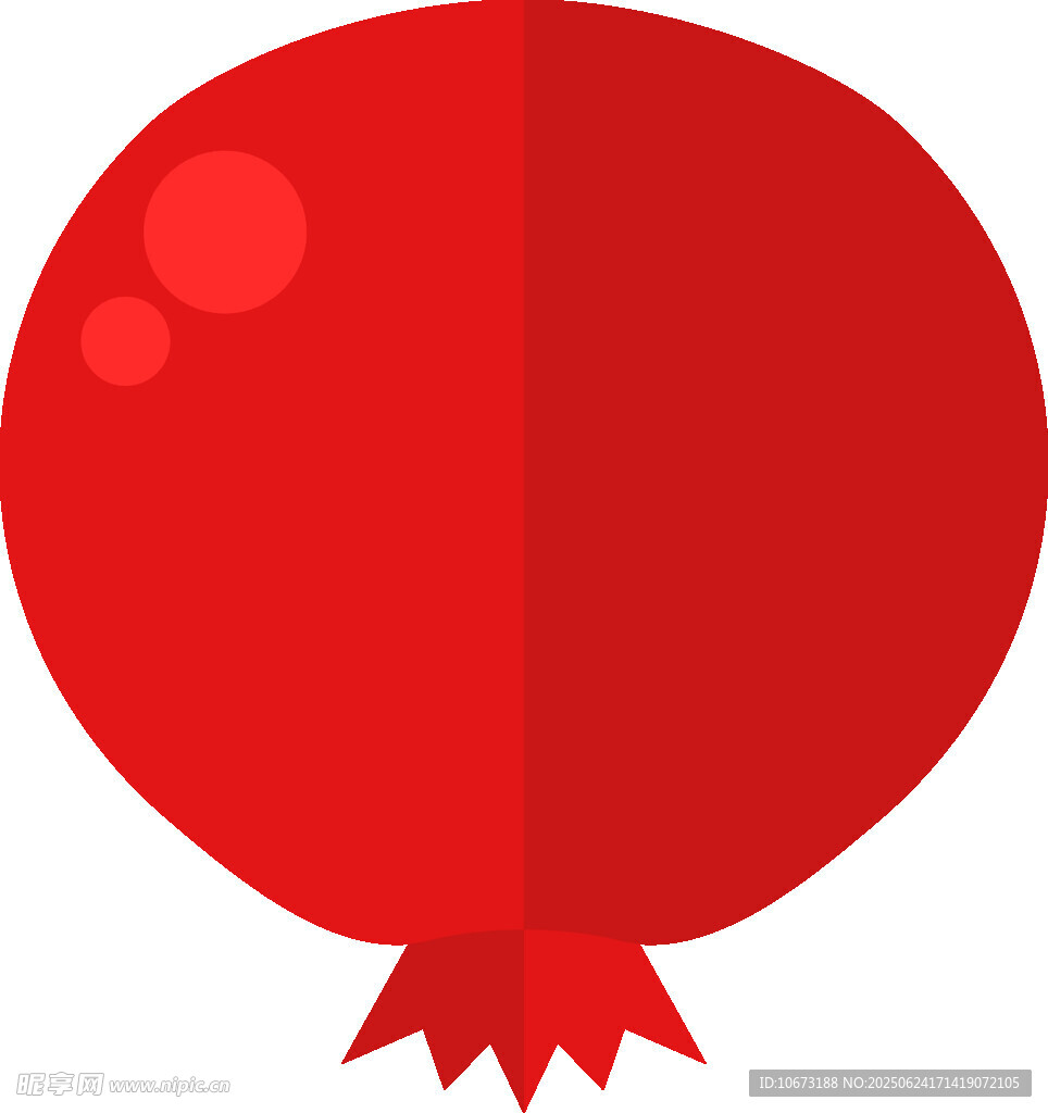 紅色圓形氣球圖標(biāo)