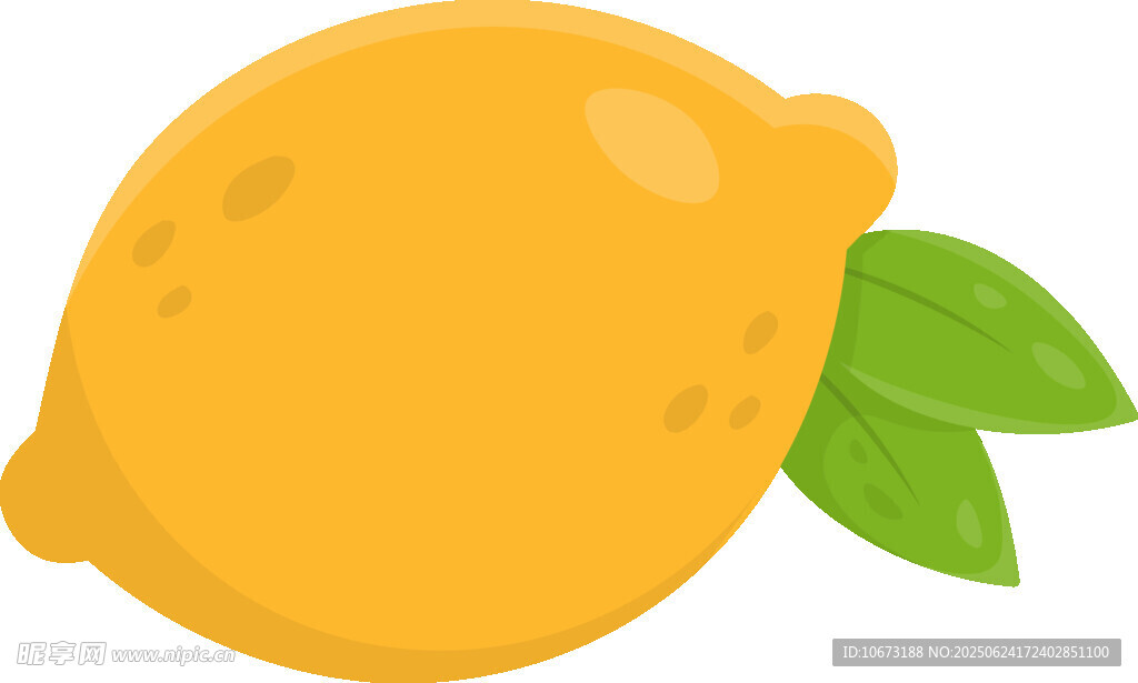 可愛(ài)卡通檸檬插畫