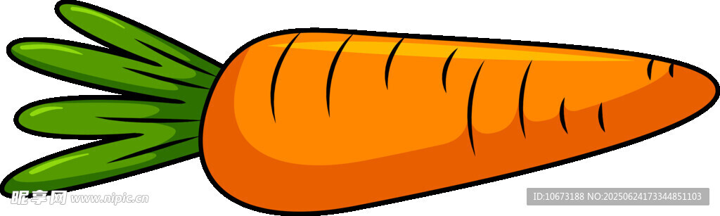 卡通胡蘿卜插畫