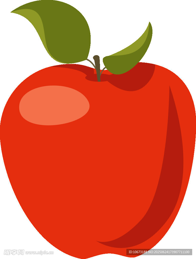 紅蘋(píng)果插畫(huà)