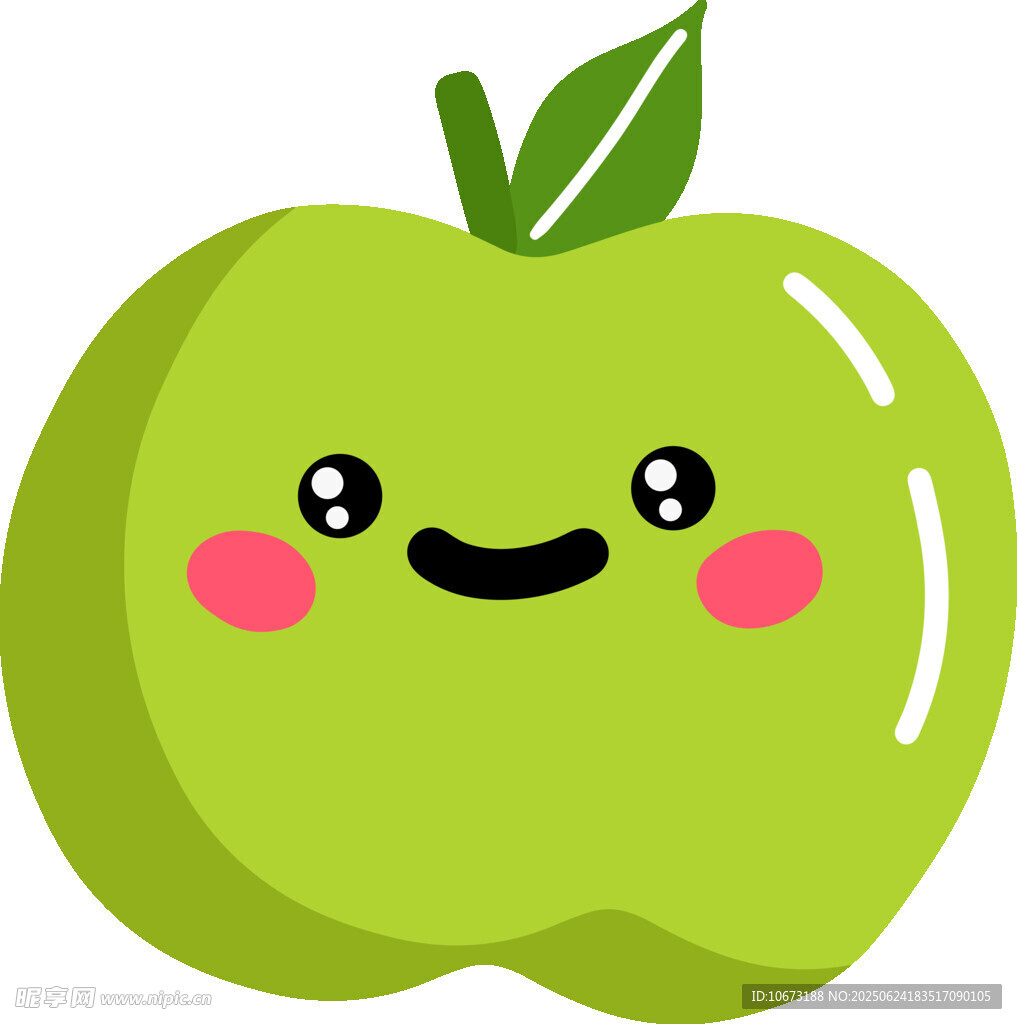 可愛(ài)笑臉青蘋果