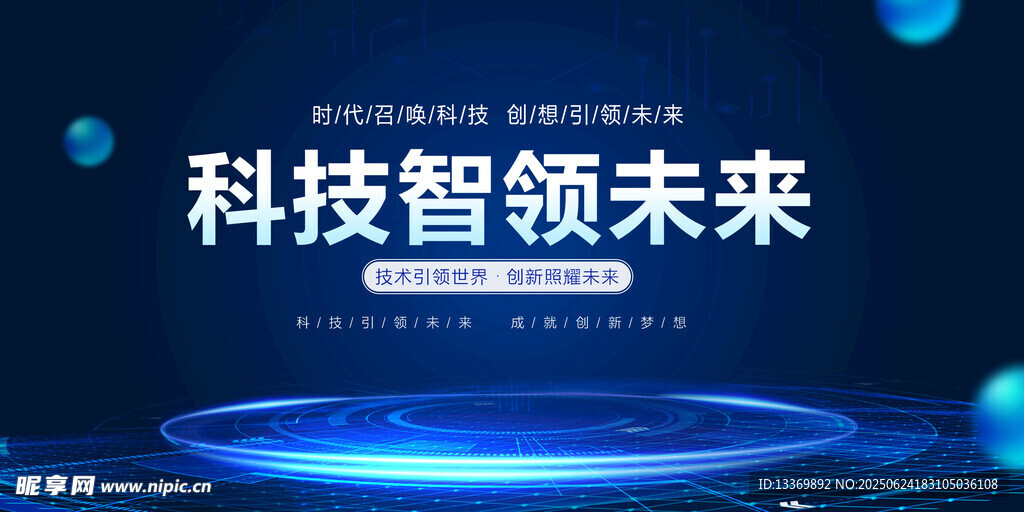 科技智領未來背景圖