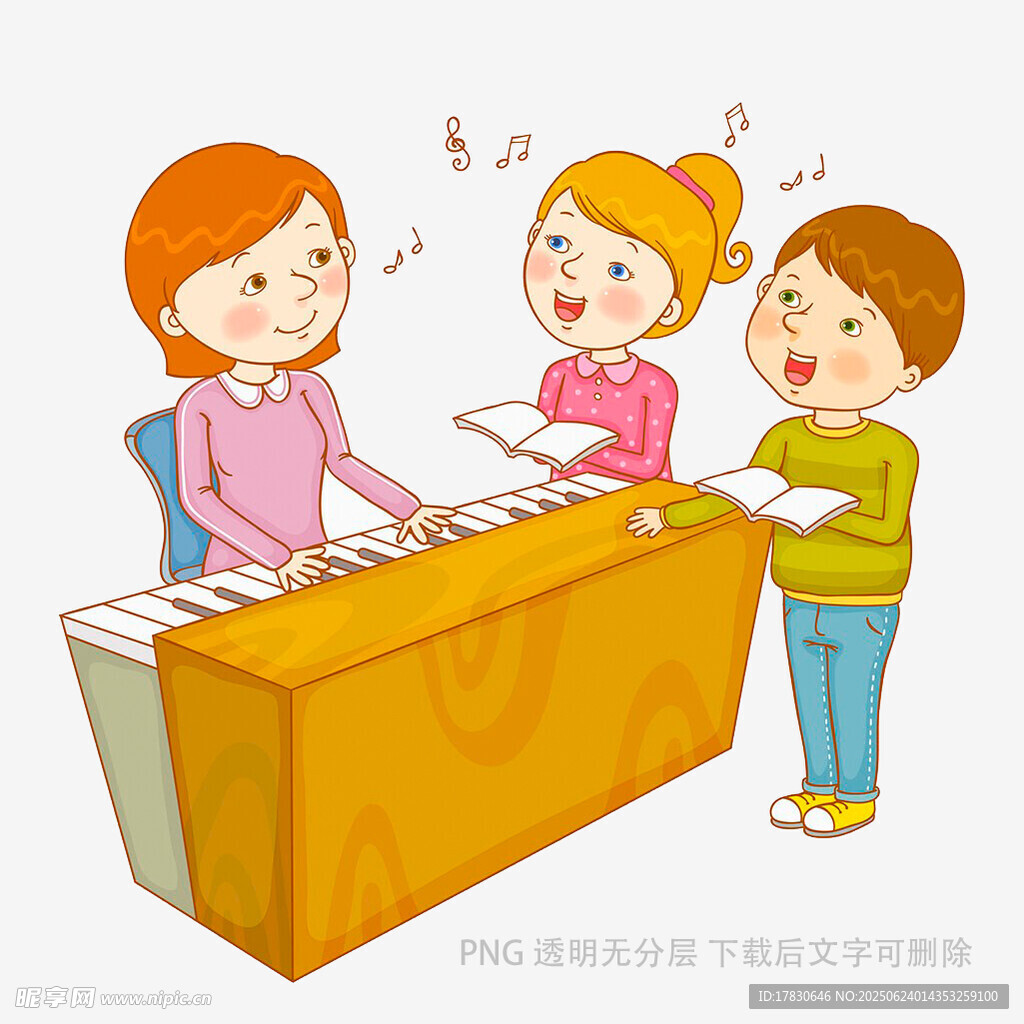 兒童鋼琴課上的歡樂互動