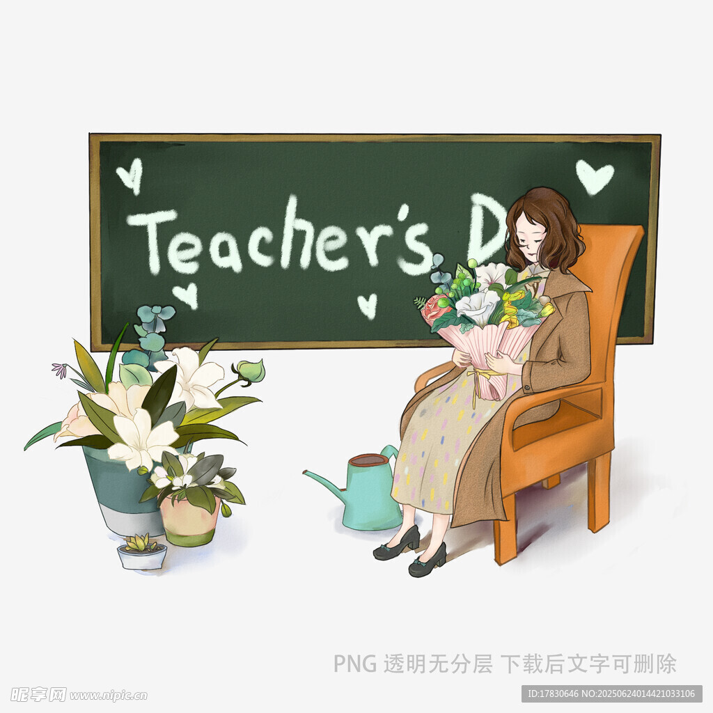 教師節(jié)溫馨插畫(huà)