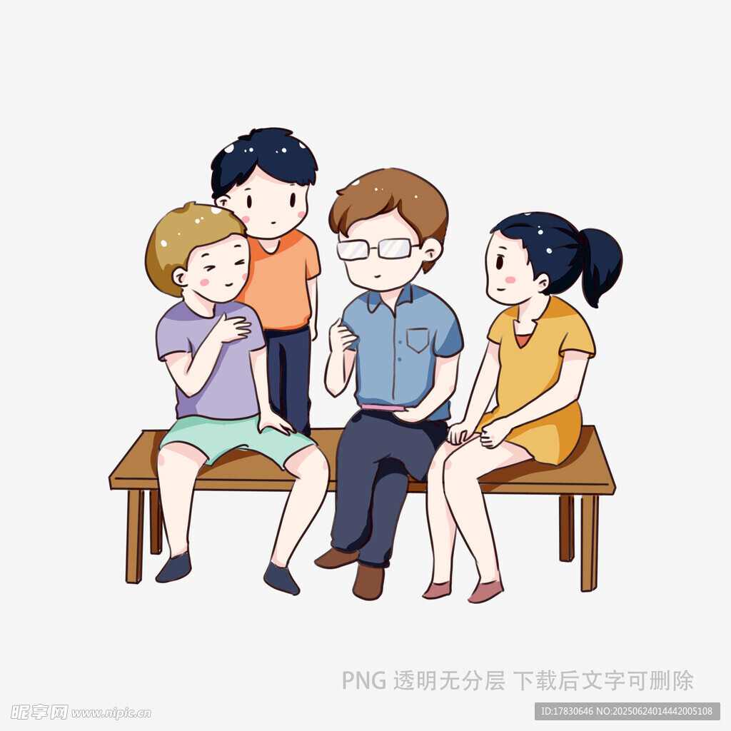 一家人溫馨相聚場景