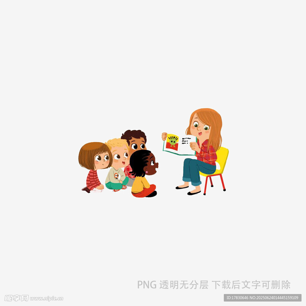 老師給孩子們講故事