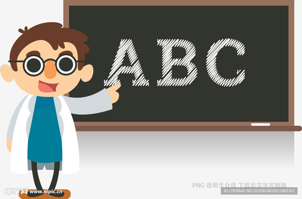 卡通老師教寫ABC