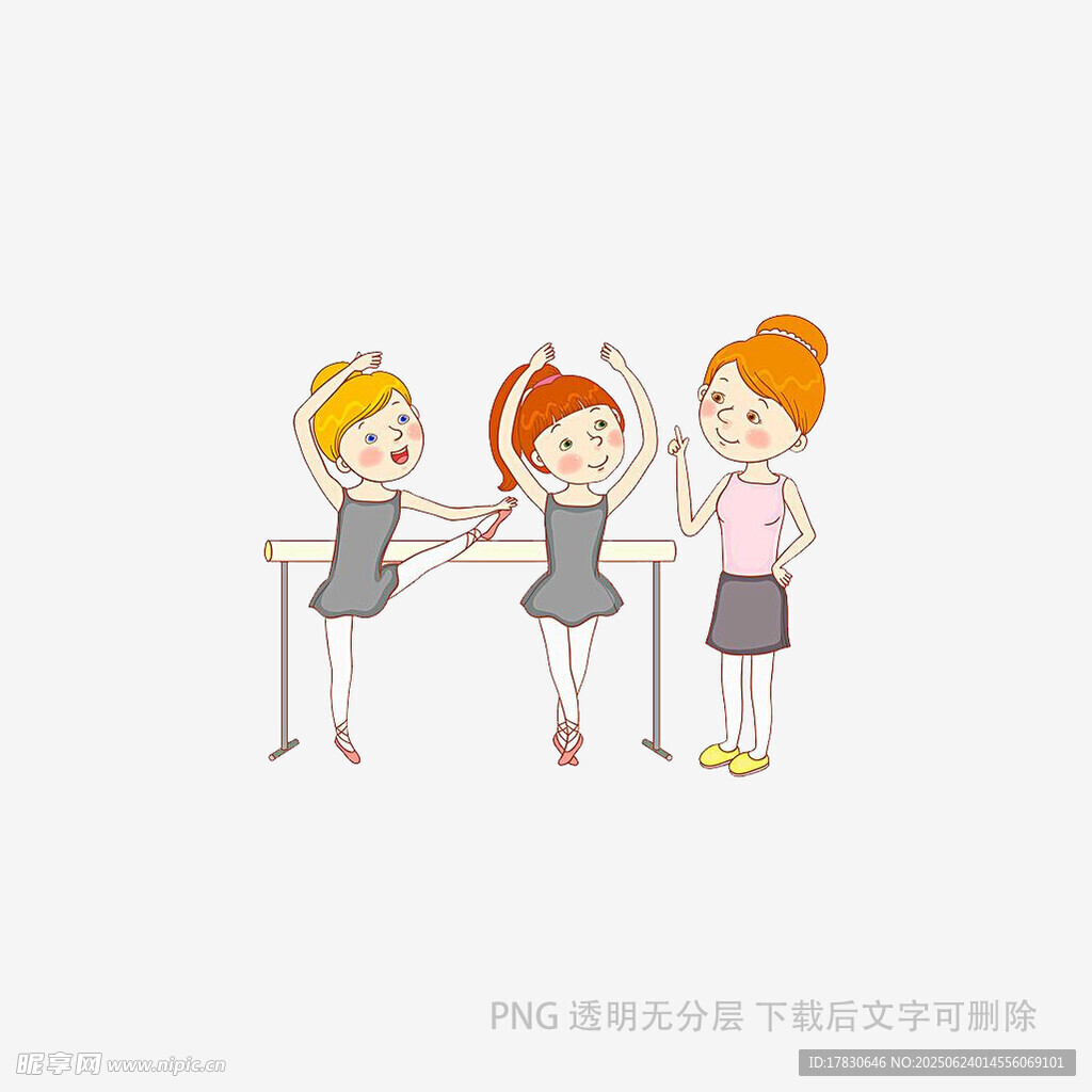 三個女孩桌邊互動場景