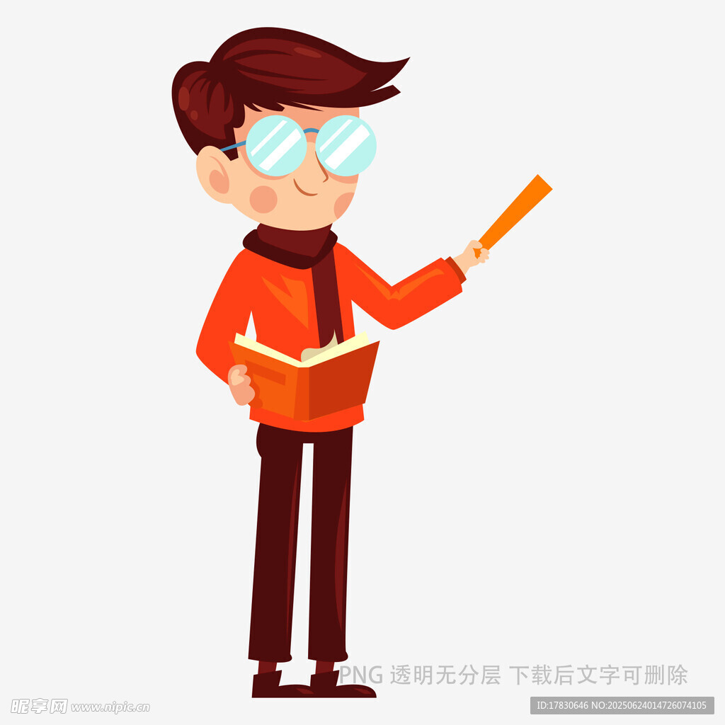 男教師授課形象