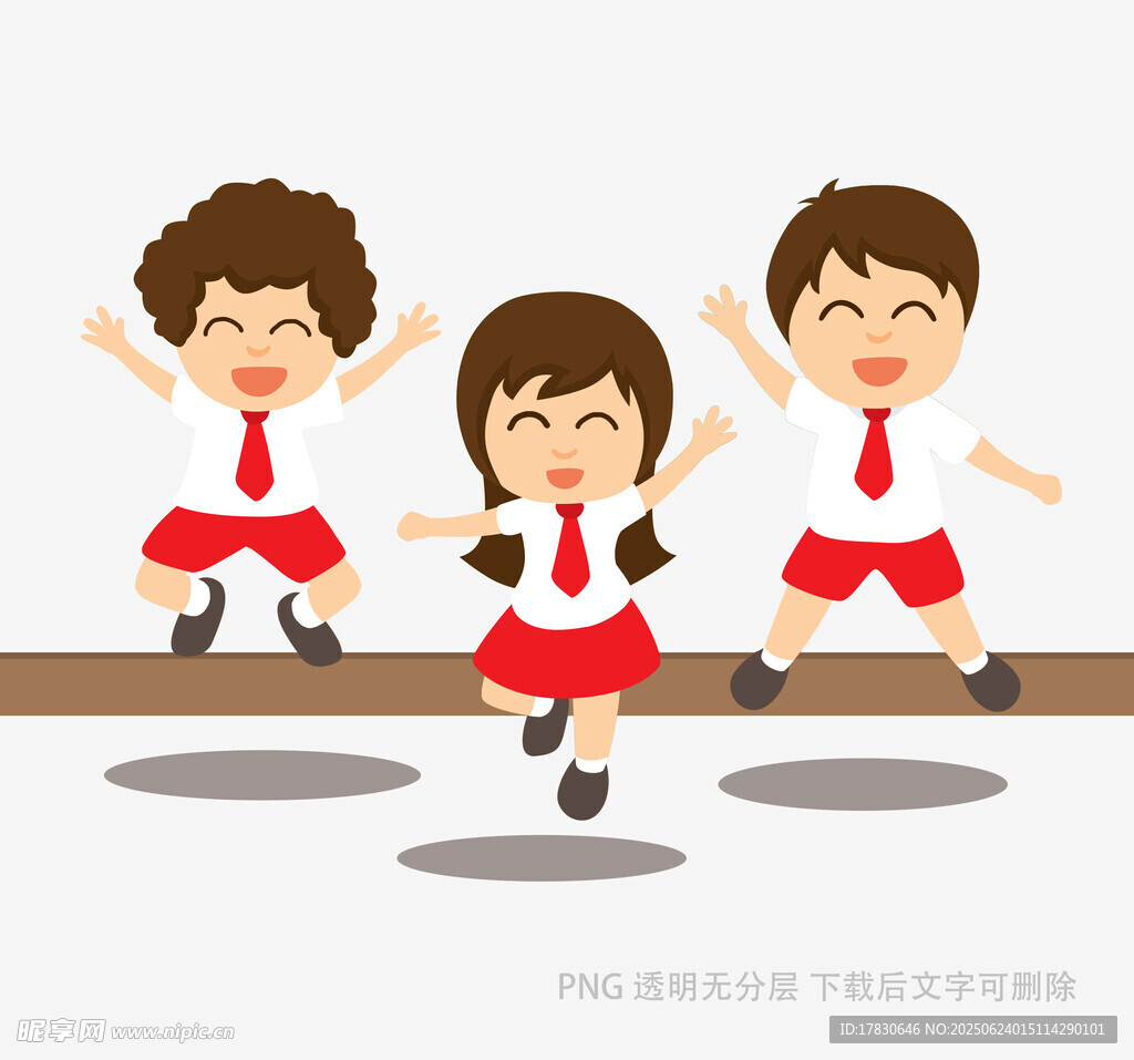 跳躍的小學生