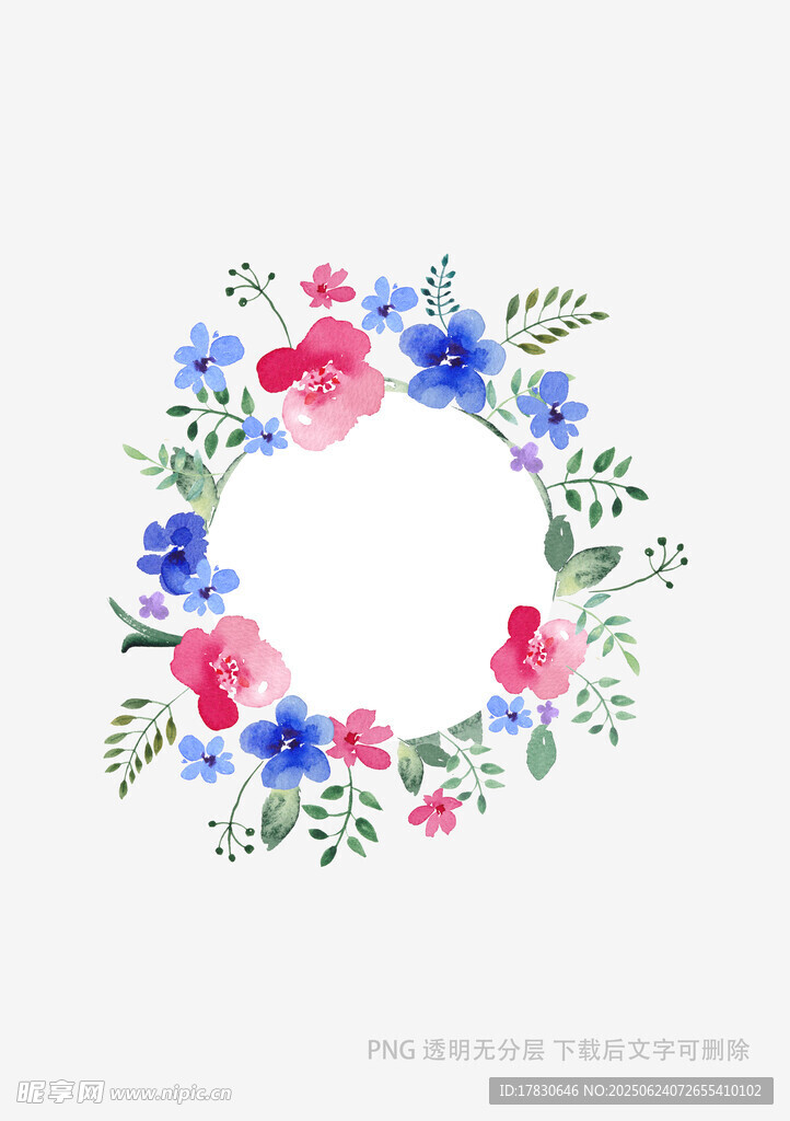 花卉環(huán)形裝飾圖案