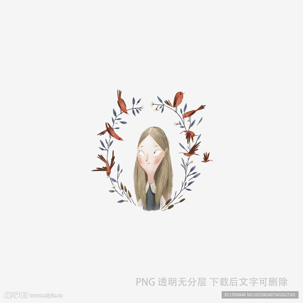 女孩置身花卉環(huán)繞的夢幻場景