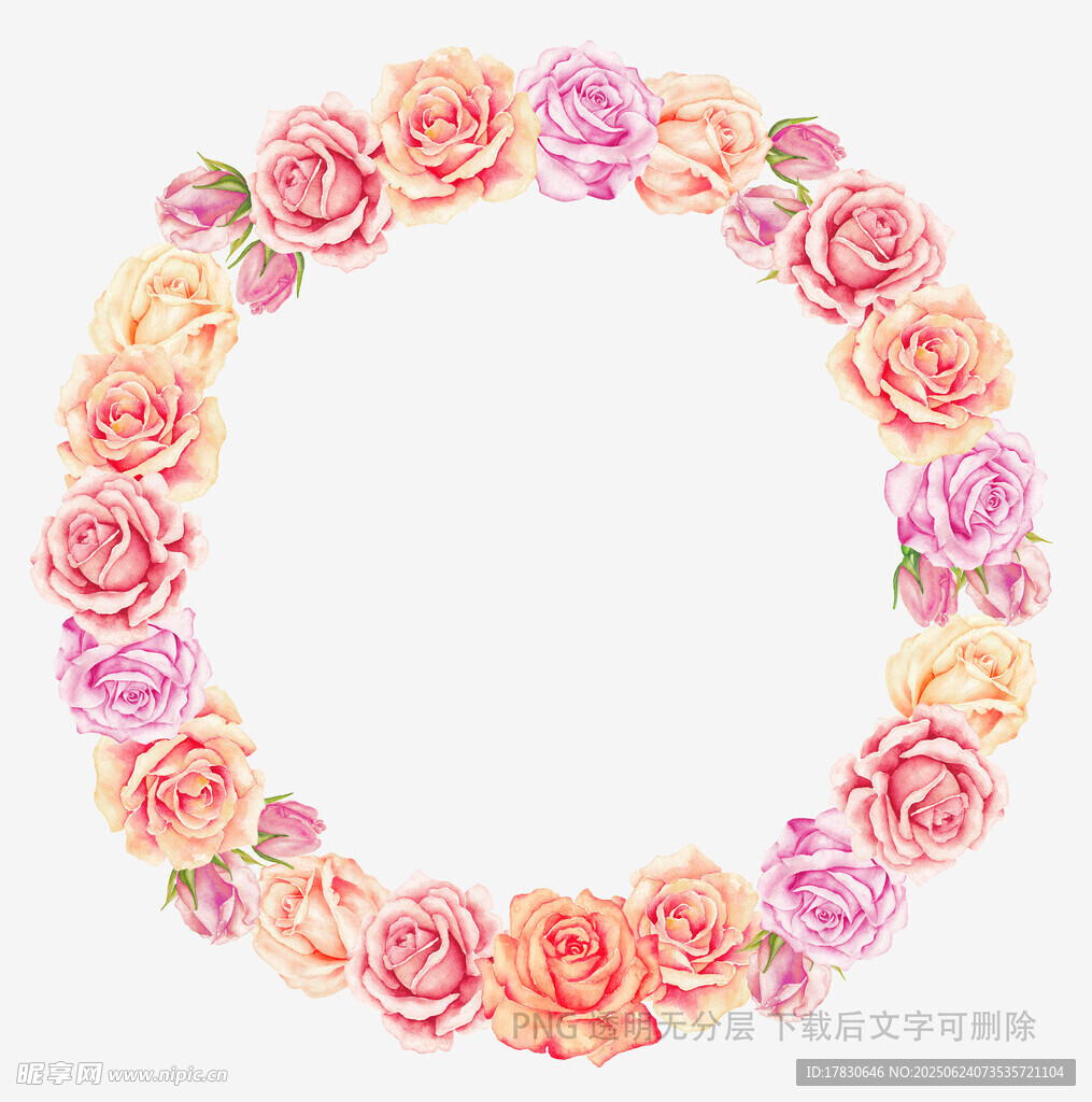 玫瑰環形圖案