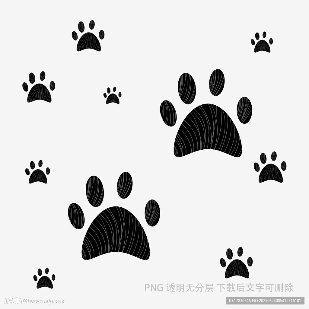 可愛(ài)動(dòng)物爪印圖案設(shè)計(jì)