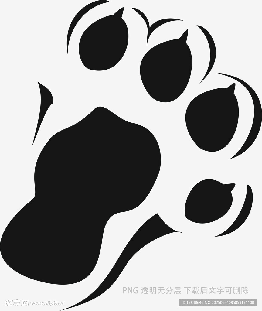 動物爪印圖案設計