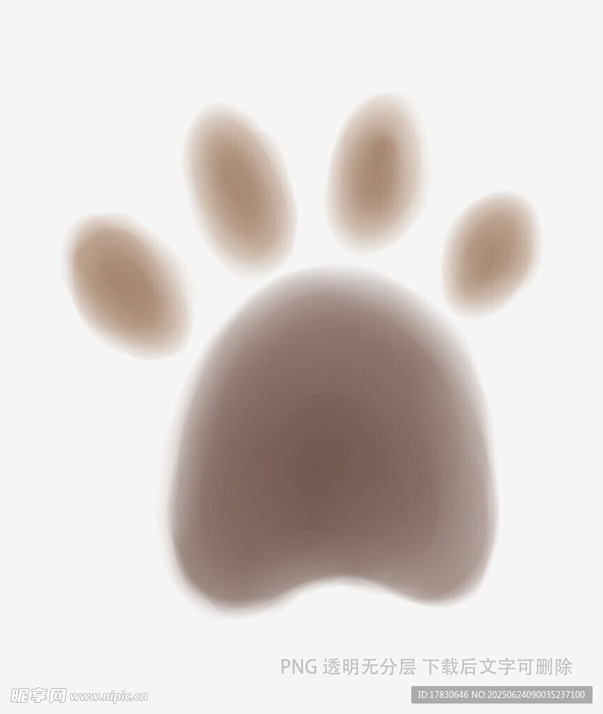 可愛動物爪印圖案