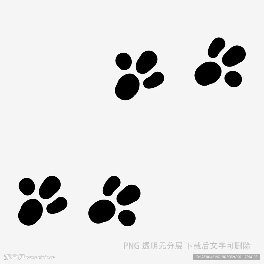 可愛動(dòng)物爪印圖案設(shè)計(jì)