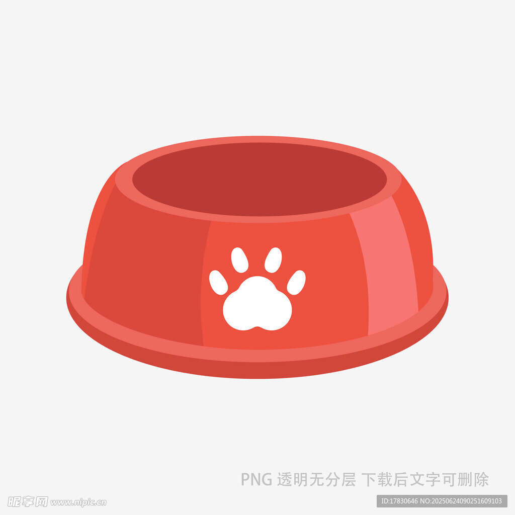 紅色寵物狗碗