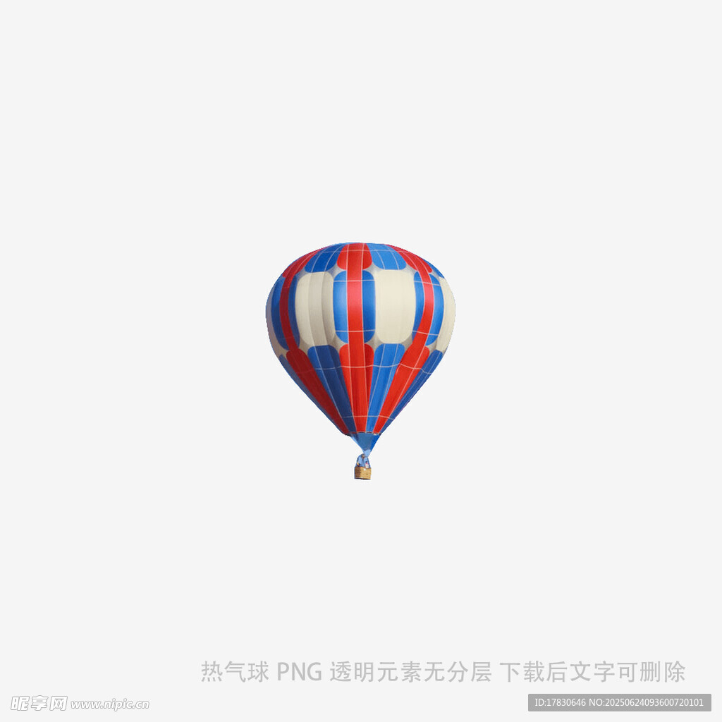 空中的多彩熱氣球