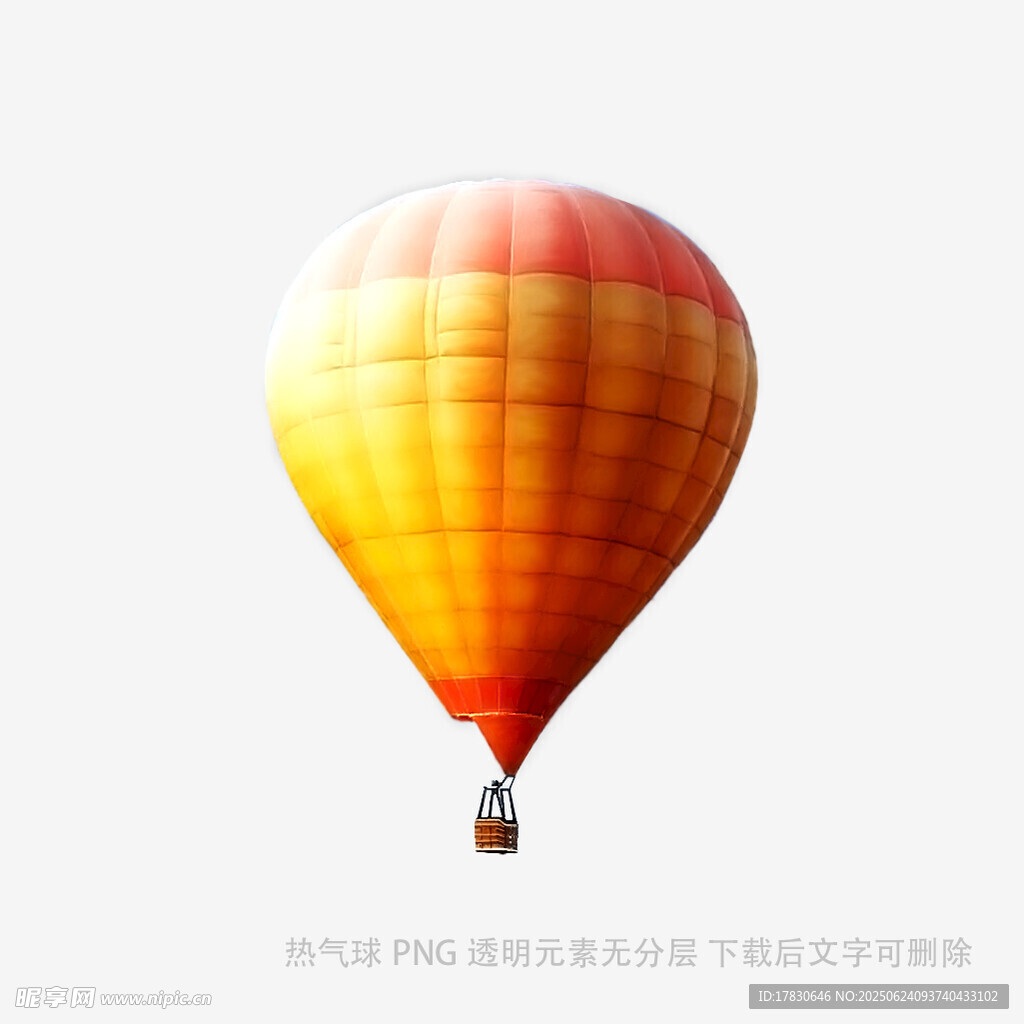 彩色熱氣球飄浮空中