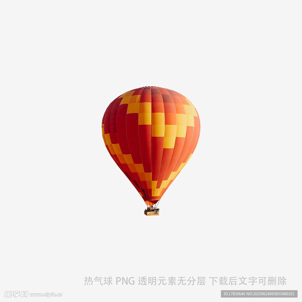 空中的多彩熱氣球