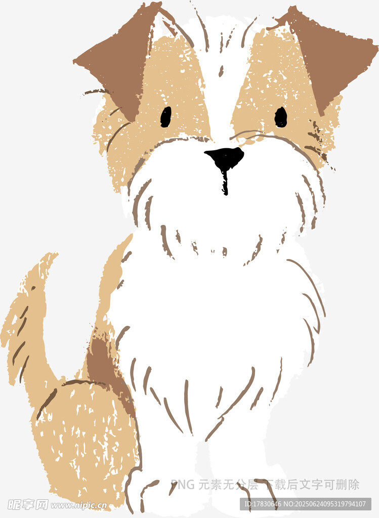 可愛小狗插畫