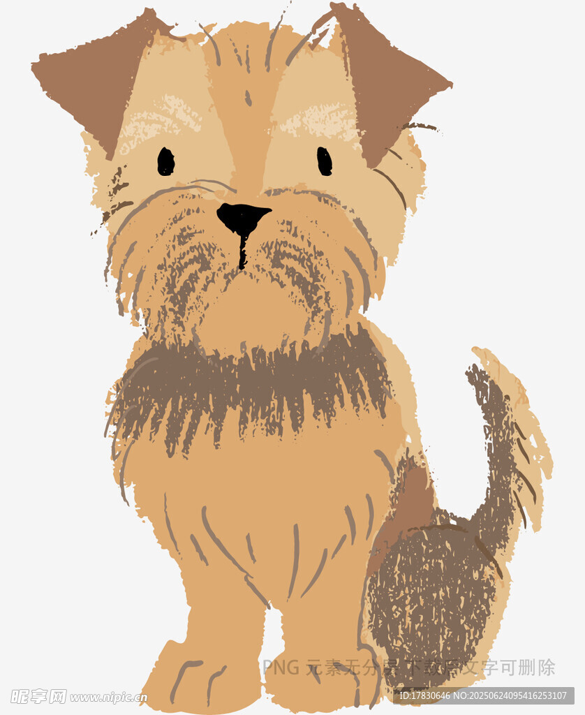 可愛小狗插畫