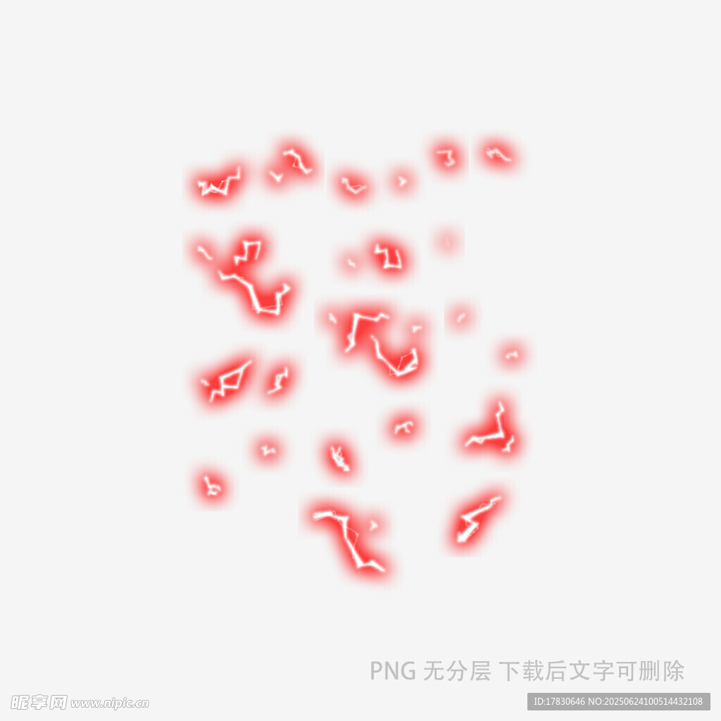 紅色漂浮元素圖案設計