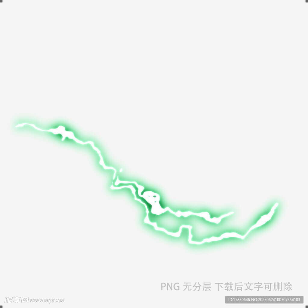 綠色發(fā)光曲線圖案