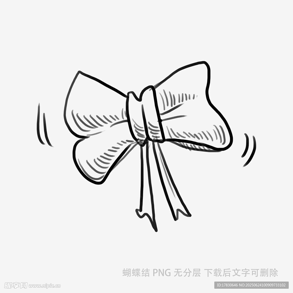 手繪蝴蝶結圖案設計