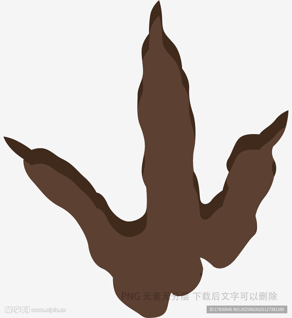 卡通風格動物爪印圖案