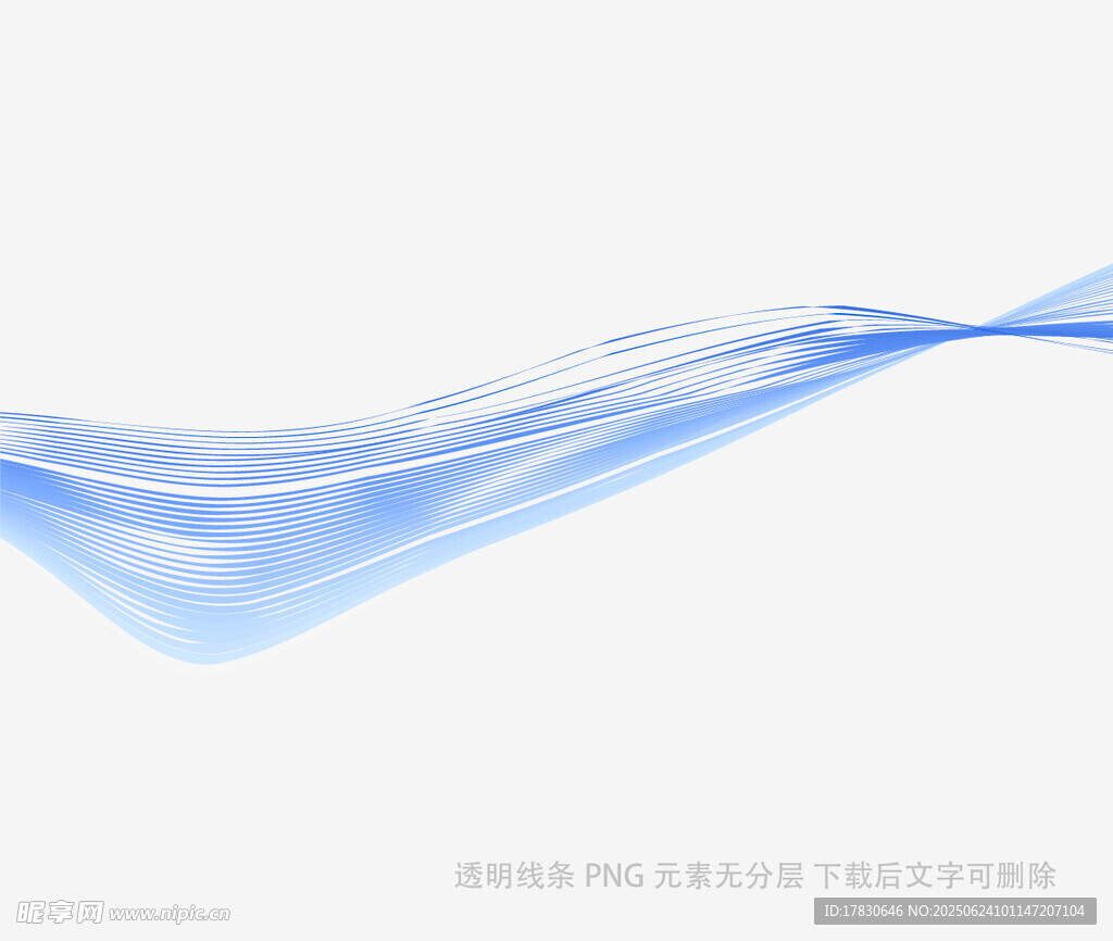 藍色飄逸動感線條背景圖